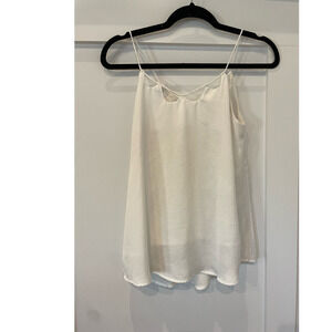 Anthropologie Laju White Spaghetti Strap Top, size small